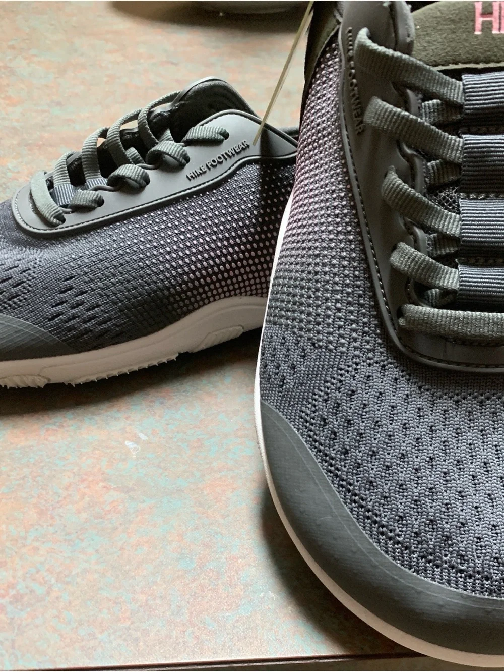 HIKE Ladies Gray Knit Lightweight Footwear